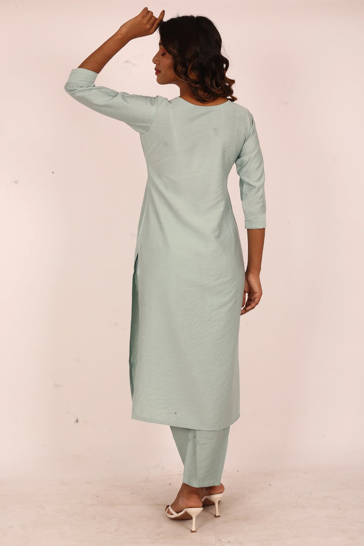 Mint Green Handwork Kurta Set