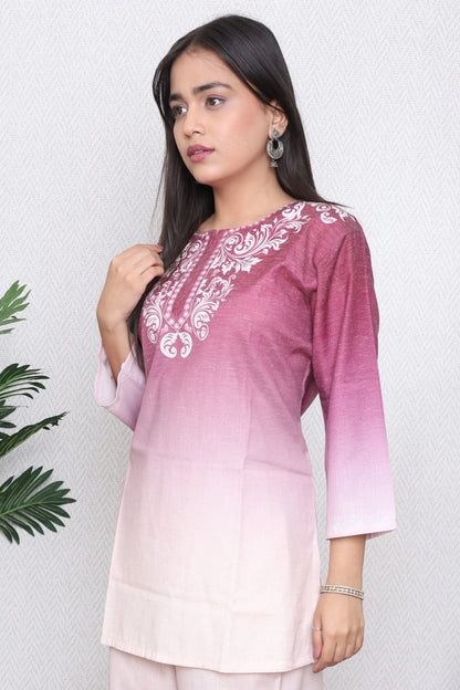 Rose Ombre Floral Co-Ord Set